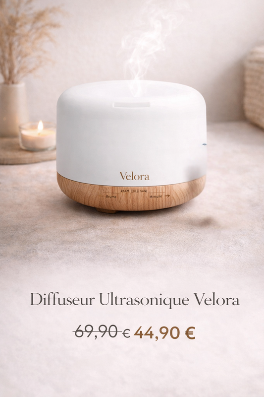 Diffuseur Velora – Brume Apaisante 500 ml & LED 7 couleurs
